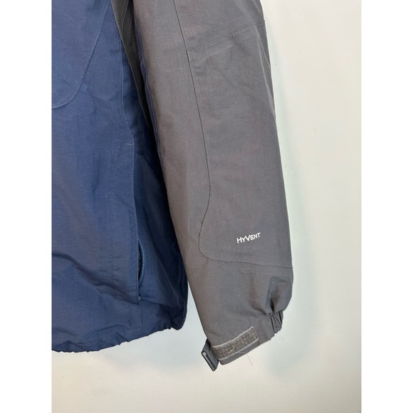 North Face Hyvent 3 in 1 Jacket Blue Grey Removable Puffer Size Large Mens - Picture 10 of 15
